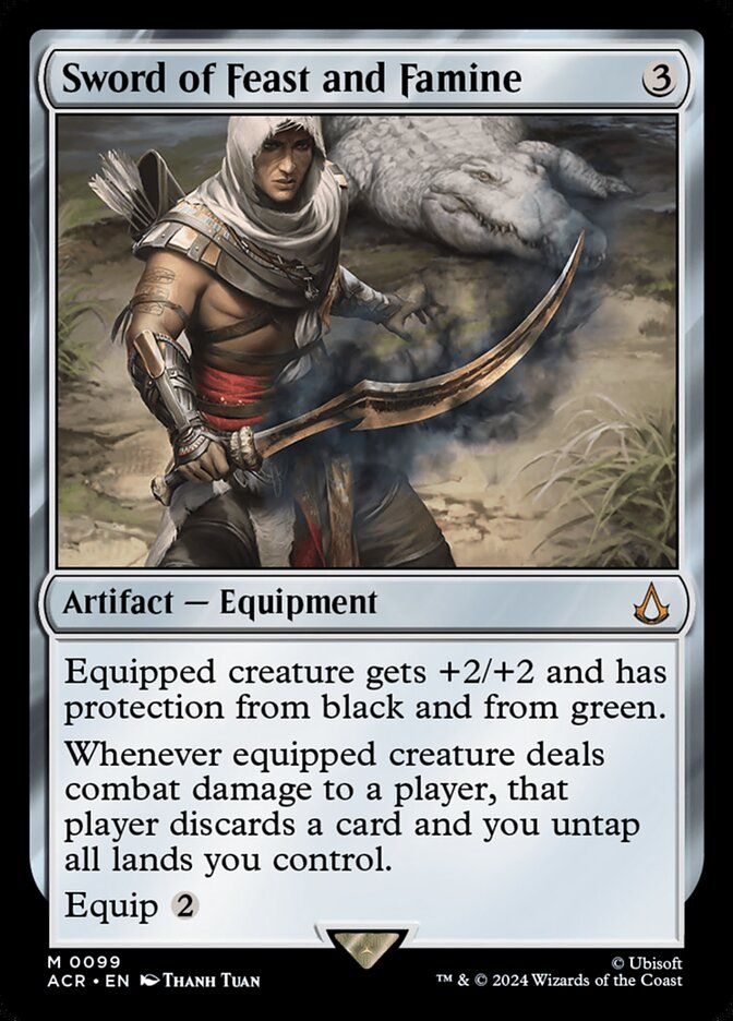 Sword of Feast and Famine 99 (Universes Beyond: Assassin's Creed)  - Foil | Good Games Cannington