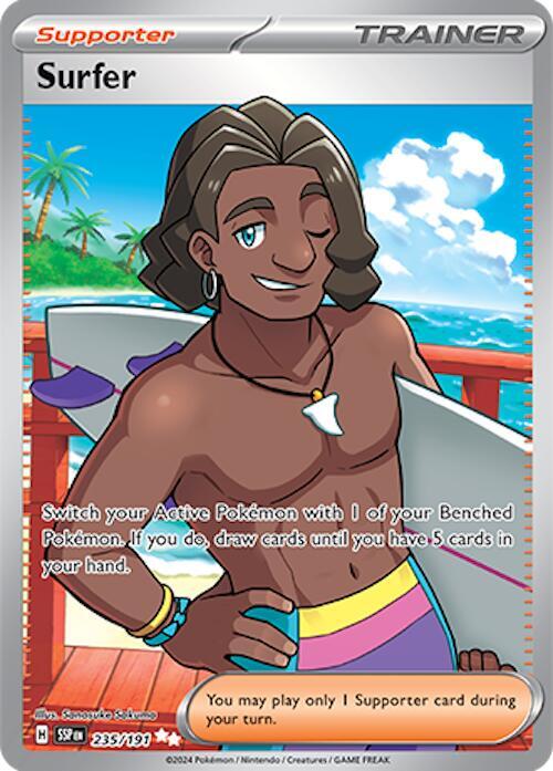 Surfer 235/191 (SV08: Surging Sparks)  - Holofoil | Good Games Cannington