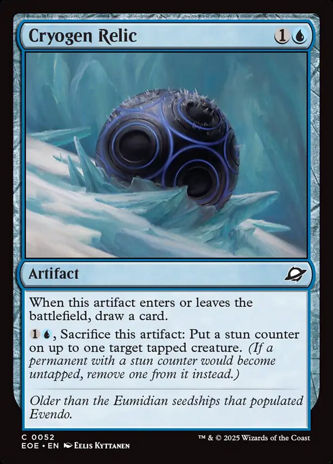 Cryogen Relic 52 (Edge of Eternities)  - Foil | Good Games Cannington