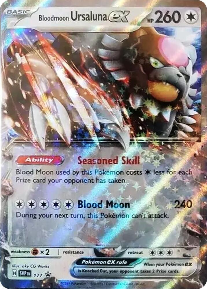 Bloodmoon Ursaluna ex 177 (SV: Scarlet & Violet Promo Cards)  - Holofoil | Good Games Cannington