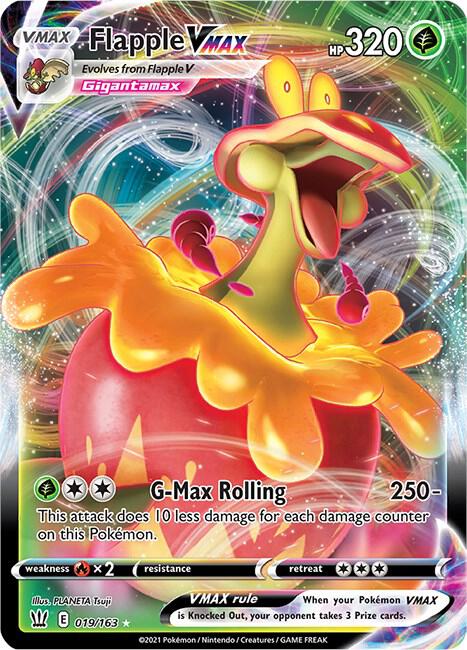 Flapple VMAX (SWSH05: Battle Styles)  - Holofoil | Good Games Cannington