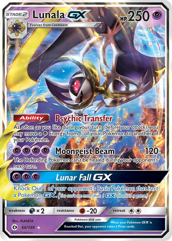 Lunala GX (SM Base Set)  - Holofoil | Good Games Cannington