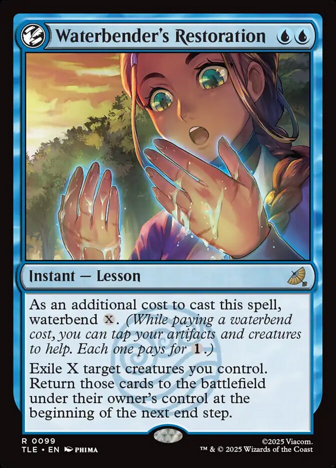 Waterbender's Restoration 99 (Avatar: The Last Airbender: Eternal-Legal)  - Foil | Good Games Cannington