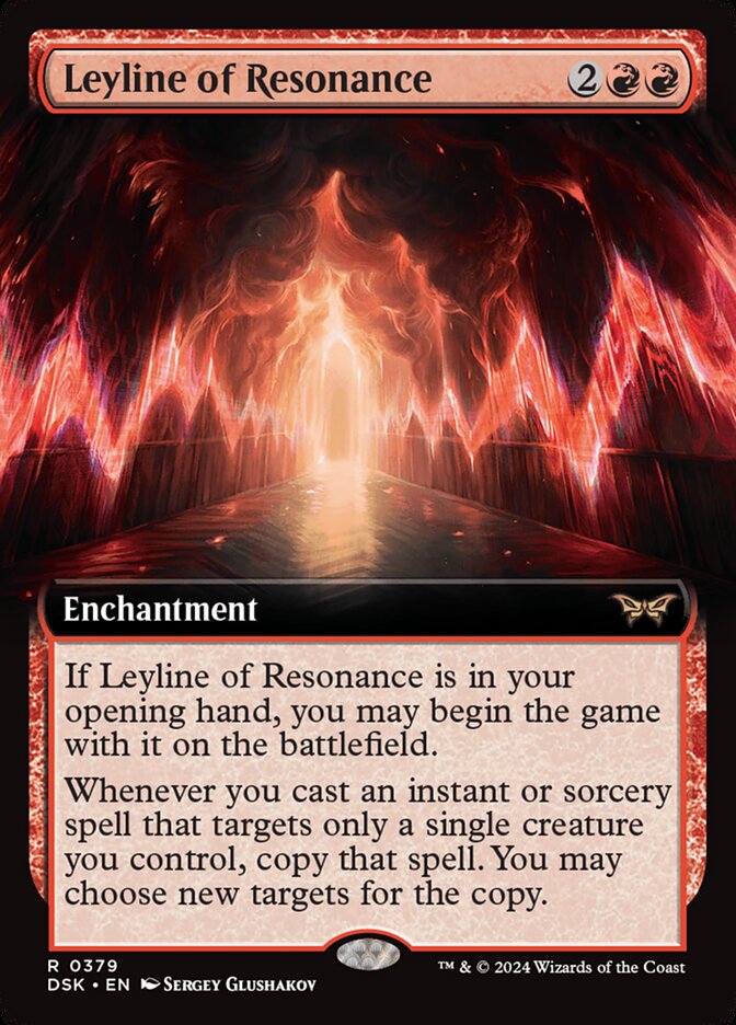 Leyline of Resonance 379 (Duskmourn: House of Horror)  - Extended Art Foil | Good Games Cannington