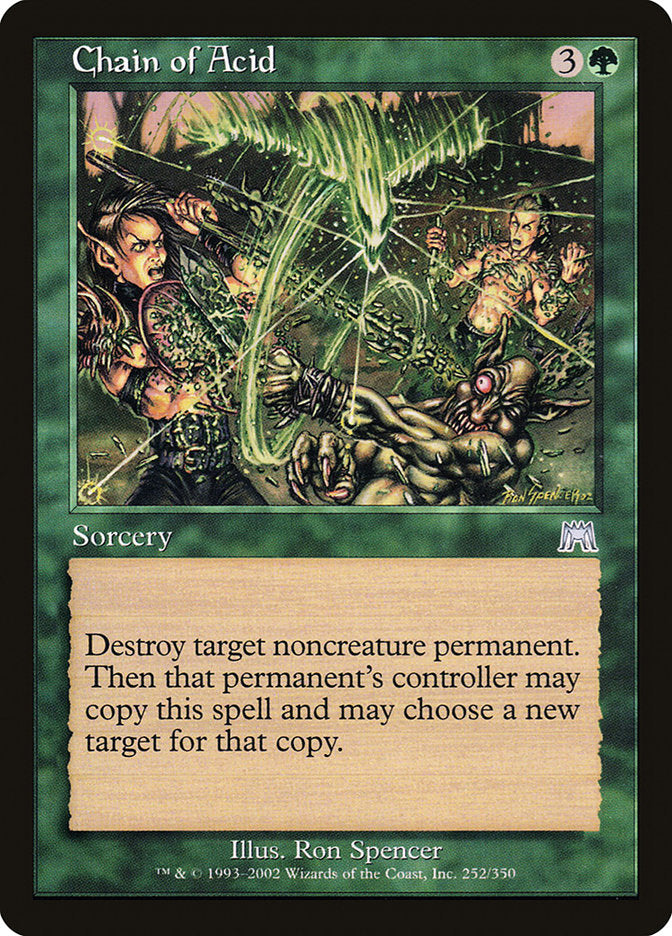 Chain of Acid 252/350 (Onslaught)  - Foil | Good Games Cannington