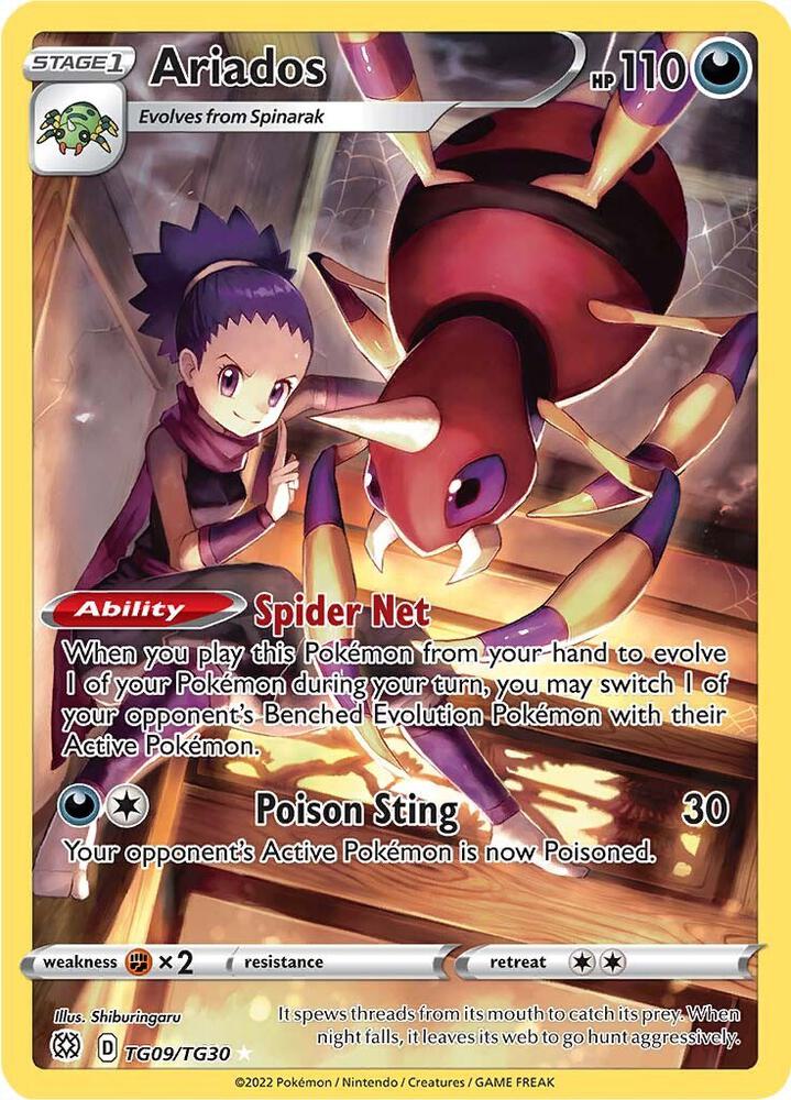 Ariados TG09/TG30 (SWSH09: Brilliant Stars Trainer Gallery)  - Holofoil | Good Games Cannington