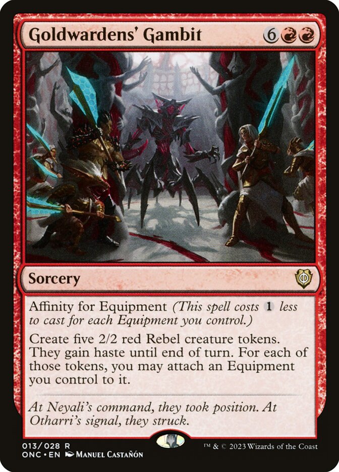 Goldwardens' Gambit 13/28 (Commander: Phyrexia: All Will Be One)  | Good Games Cannington