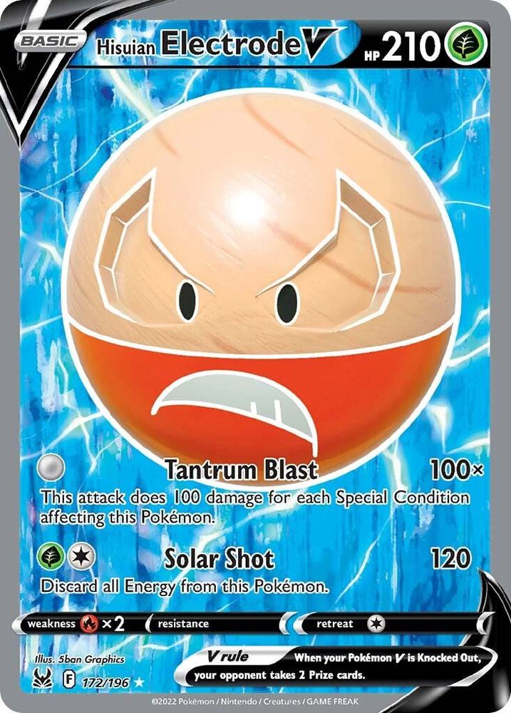 Hisuian Electrode V Full Art (SWSH11: Lost Origin)  - Holofoil | Good Games Cannington