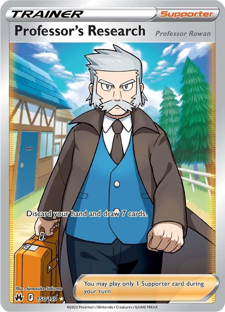 Professors Research Professor Rowan Full Art 150/159 (SWSH: Crown Zenith)  - Holofoil | Good Games Cannington