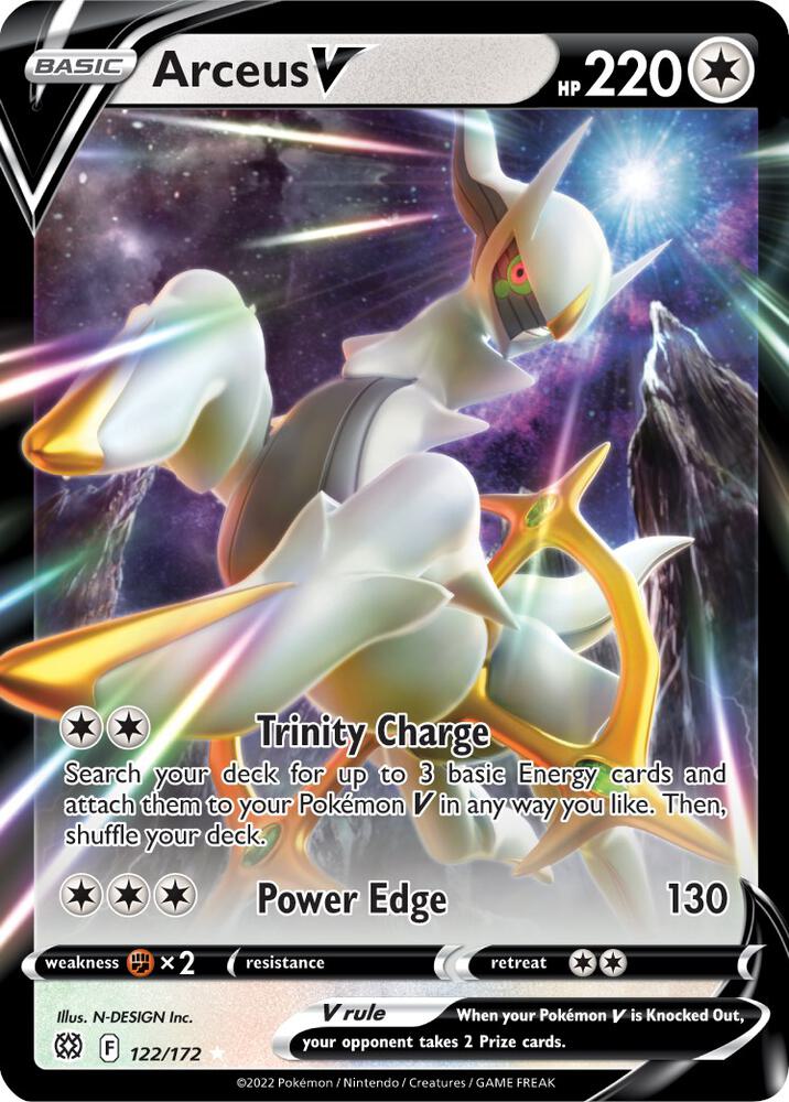 Arceus V 122/172 (SWSH09: Brilliant Stars)  - Holofoil | Good Games Cannington