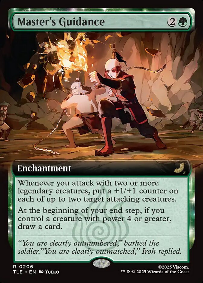 Master's Guidance 206/0 (Avatar: The Last Airbender: Eternal-Legal)  - Extended Art | Good Games Cannington