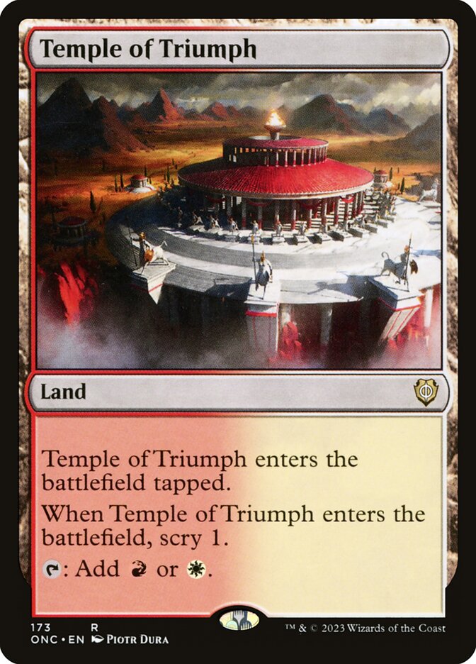 Temple of Triumph 173/28 (Commander: Phyrexia: All Will Be One)  | Good Games Cannington