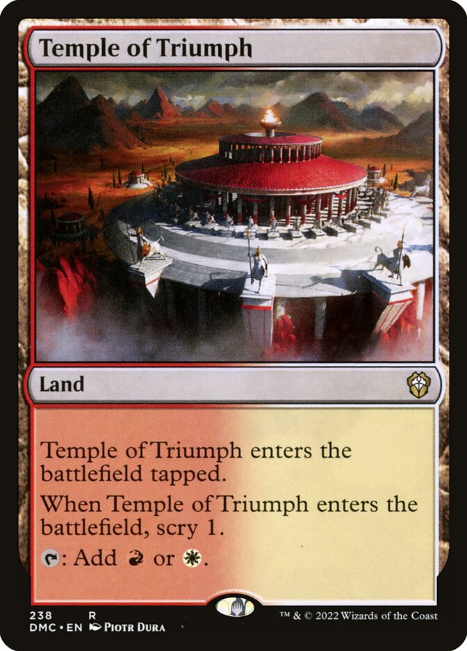 Temple of Triumph 238/50 (Commander: Dominaria United)  | Good Games Cannington