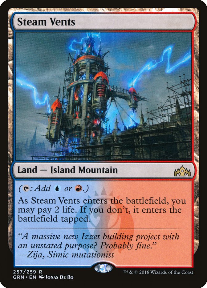 Steam Vents 257 (Guilds of Ravnica)  | Good Games Cannington
