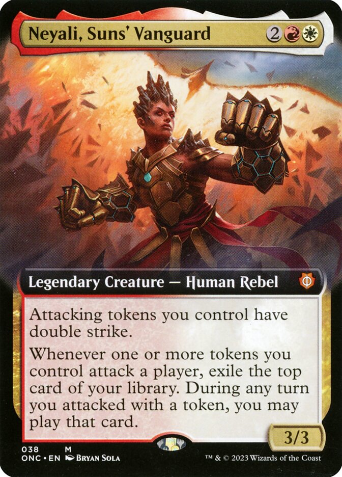 Neyali, Suns' Vanguard 38 (Commander: Phyrexia: All Will Be One)  - Extended Art | Good Games Cannington