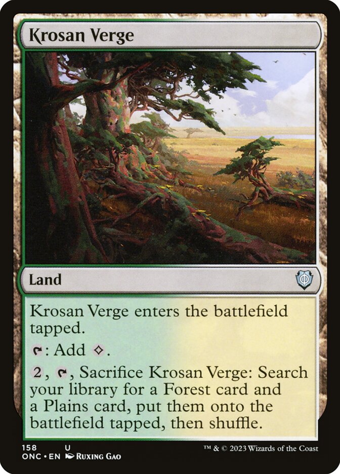 Krosan Verge 158/28 (Commander: Phyrexia: All Will Be One)  | Good Games Cannington