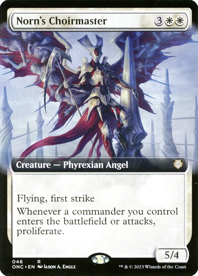 Norn's Choirmaster 46/28 (Commander: Phyrexia: All Will Be One)  - Extended Art | Good Games Cannington