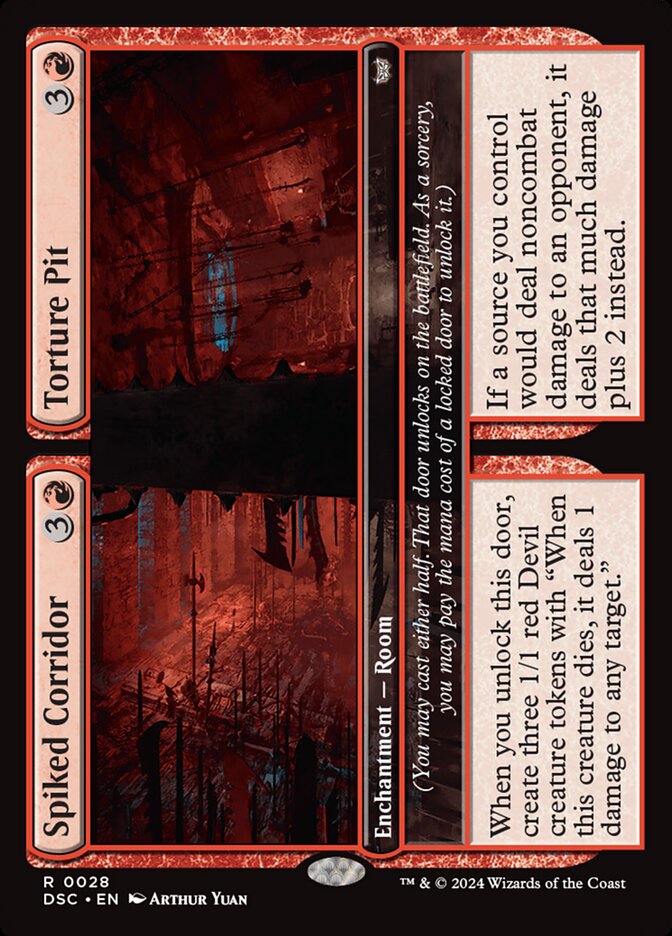 Spiked Corridor // Torture Pit 28/40 (Commander: Duskmourn: House of Horror)  | Good Games Cannington