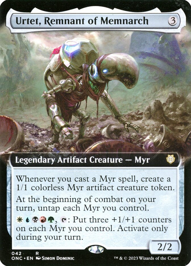 Urtet, Remnant of Memnarch 42 (Commander: Phyrexia: All Will Be One)  - Extended Art | Good Games Cannington
