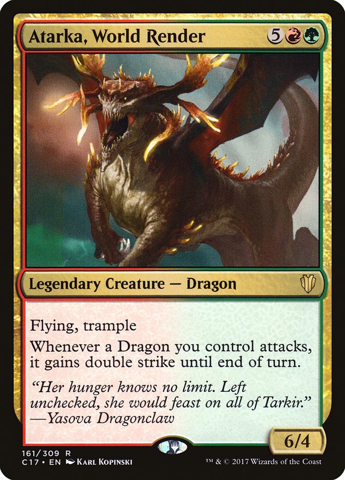 Atarka, World Render 161/309 (Commander 2017)  | Good Games Cannington