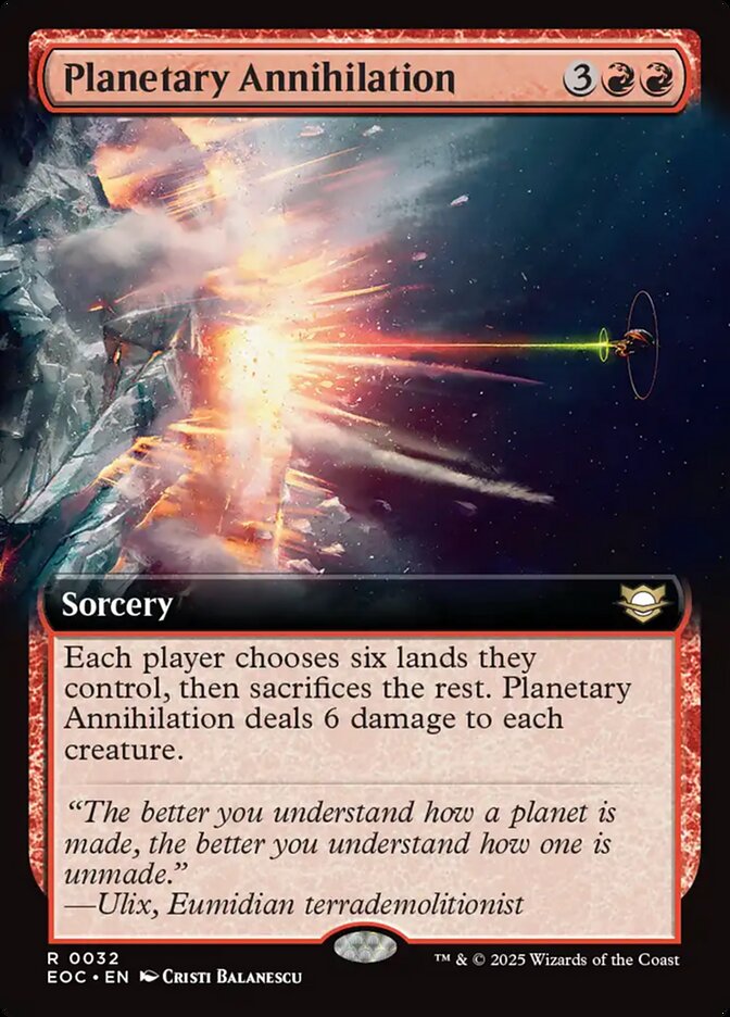 Planetary Annihilation 32 (Commander: Edge of Eternities)  - Extended Art | Good Games Cannington