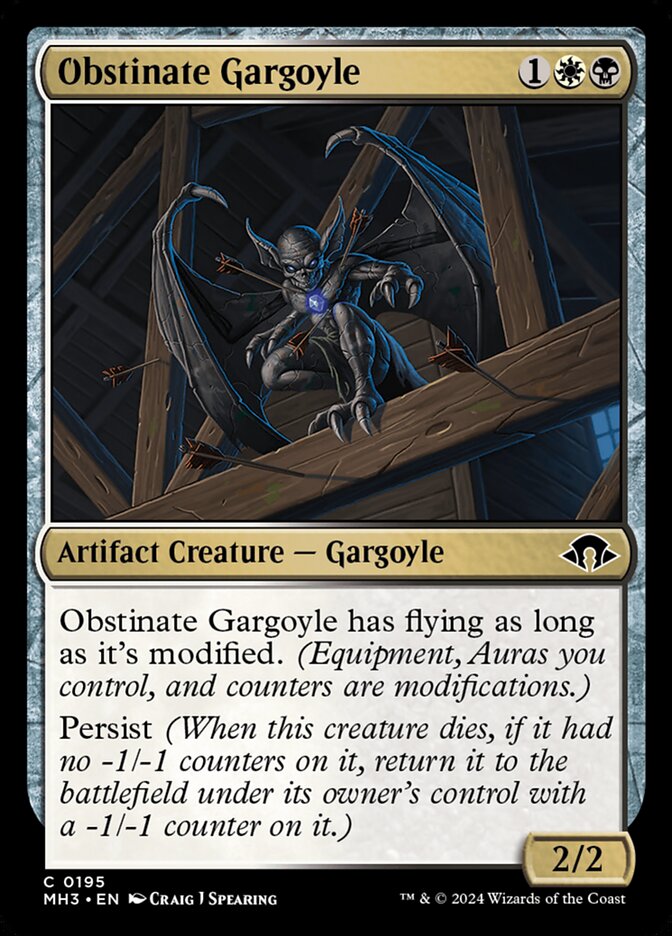 Obstinate Gargoyle 195 (Modern Horizons 3)  | Good Games Cannington