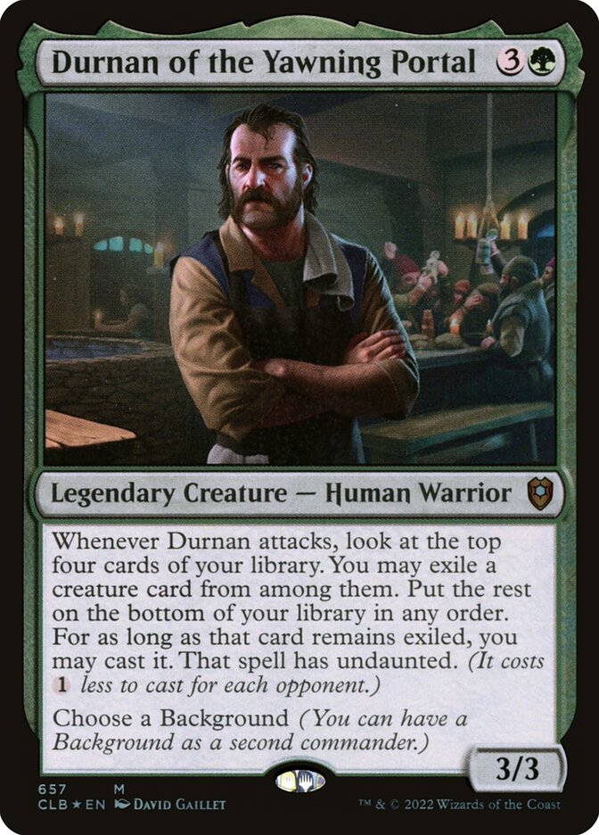 Durnan of the Yawning Portal 657/361 (Commander Legends: Battle for Baldur's Gate)  - Foil | Good Games Cannington