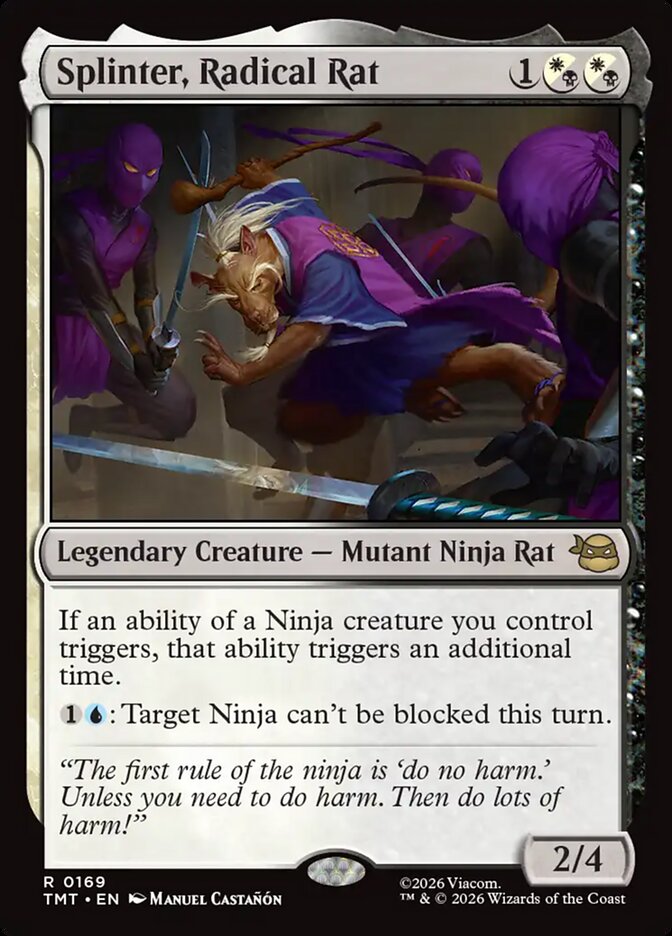 Splinter, Radical Rat 169 (Teenage Mutant Ninja Turtles)  | Good Games Cannington