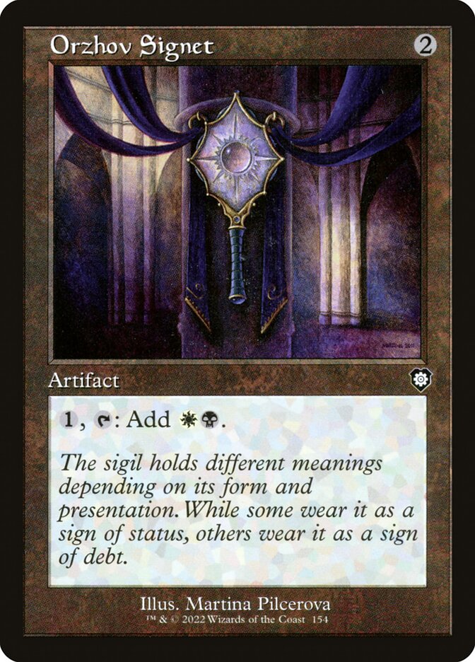 Orzhov Signet 154 (Commander: The Brothers' War)  | Good Games Cannington
