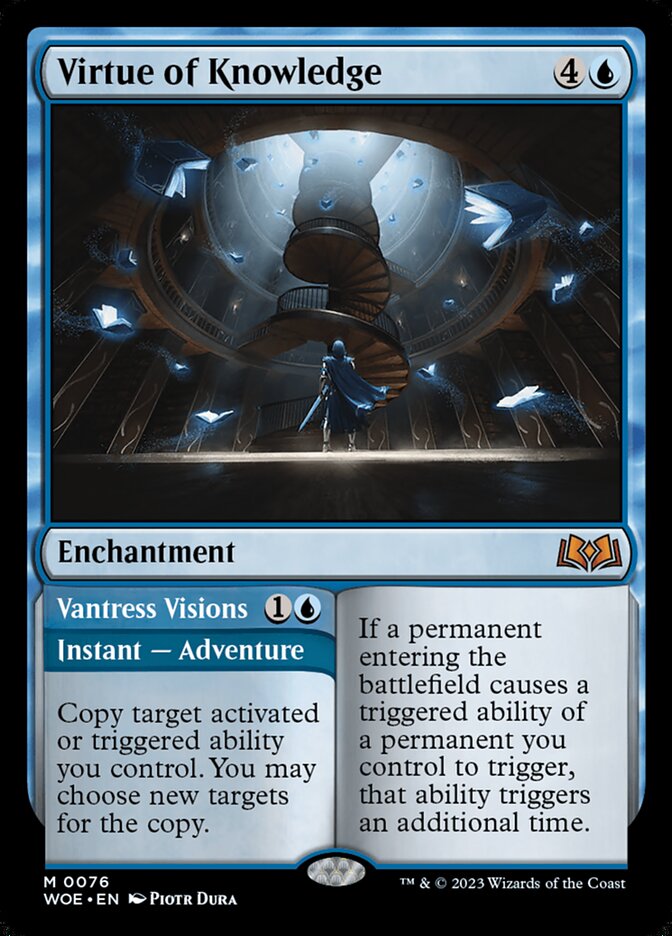 Virtue of Knowledge // Vantress Visions 76 (Wilds of Eldraine)  - Foil | Good Games Cannington