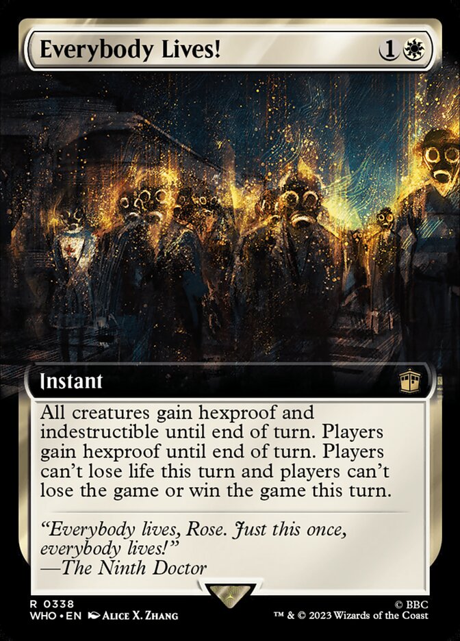 Everybody Lives! 338/331 (Universes Beyond: Doctor Who)  - Extended Art | Good Games Cannington