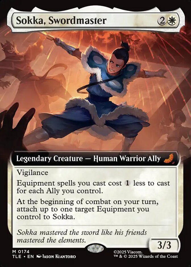 Sokka Swordmaster Extended Art 174 (Avatar: The Last Airbender: Eternal-Legal)  - Foil | Good Games Cannington