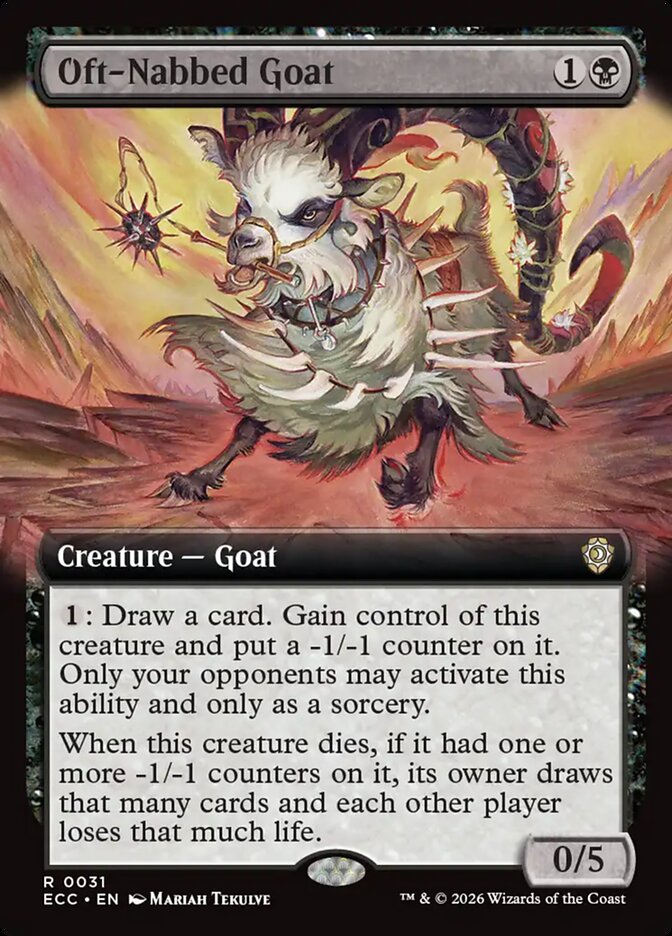 Oft-Nabbed Goat Extended Art 31 (Commander: Lorwyn Eclipsed)  | Good Games Cannington