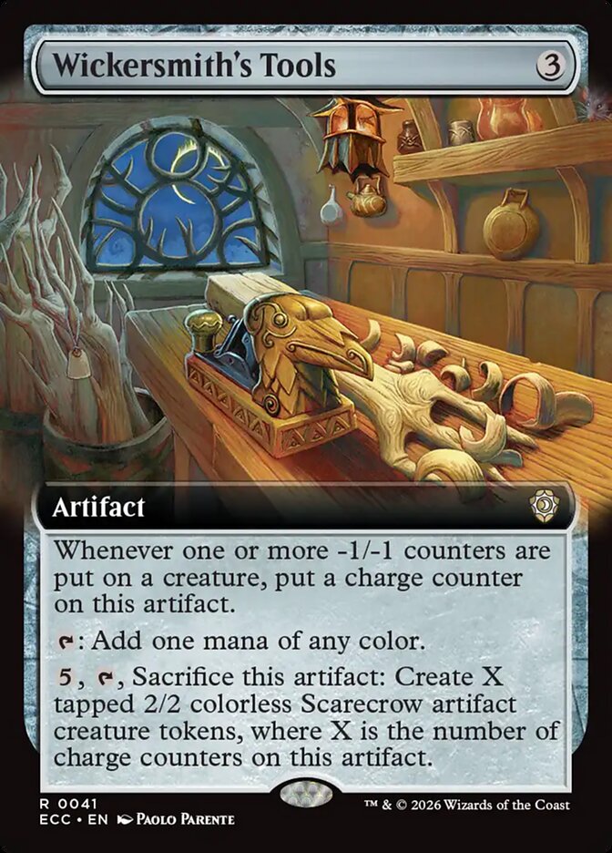 Wickersmiths Tools 41/176 (Commander: Lorwyn Eclipsed)  - Extended Art  | Good Games Cannington