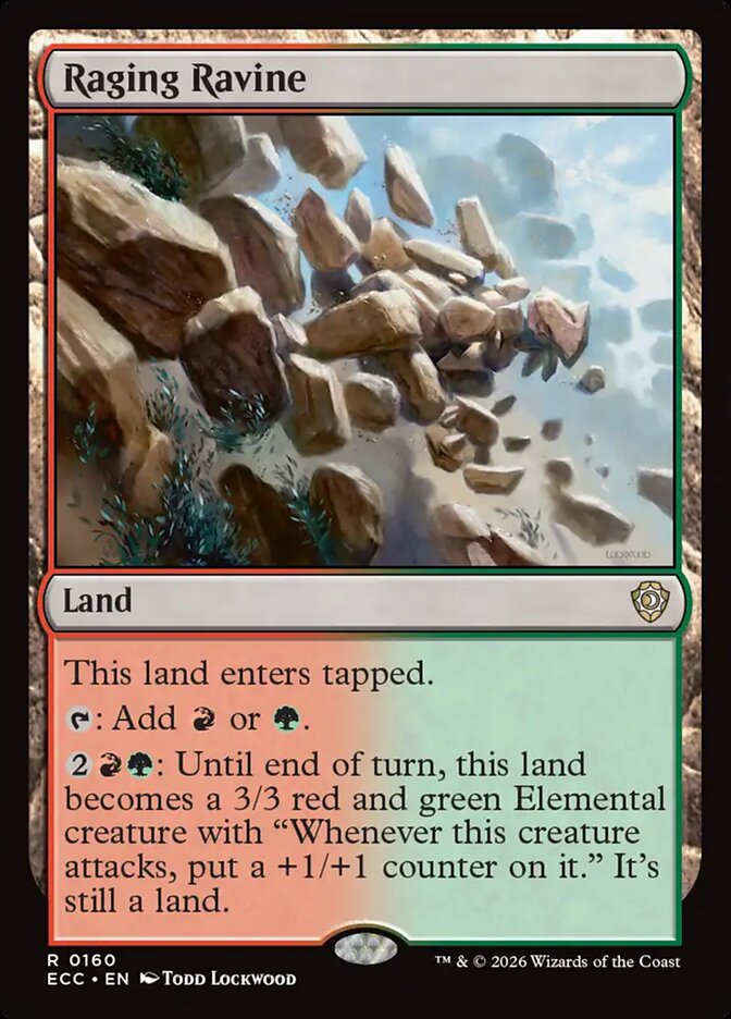 Raging Ravine 160/176 (Commander: Lorwyn Eclipsed)  | Good Games Cannington