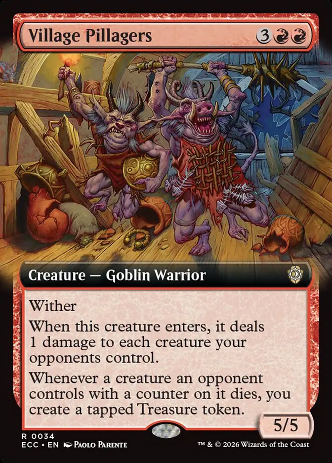 Village Pillagers Extended Art 34/176 (Commander: Lorwyn Eclipsed)  | Good Games Cannington