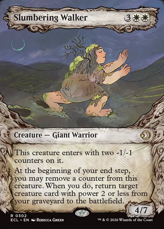 Slumbering Walker  302/273 (Lorwyn Eclipsed)  - Showcase Foil | Good Games Cannington