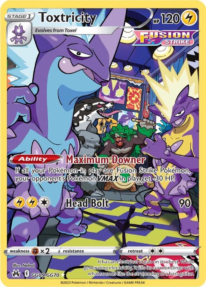 Toxtricity GG09/GG70 (Crown Zenith: Galarian Gallery)  - Holofoil | Good Games Cannington