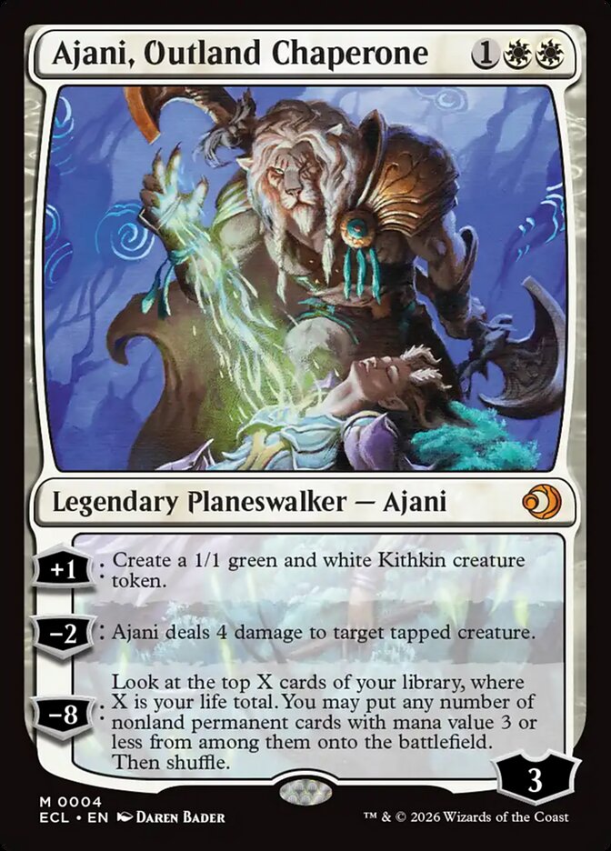 Ajani, Outland Chaperone 4/273 (Lorwyn Eclipsed)  - Foil | Good Games Cannington
