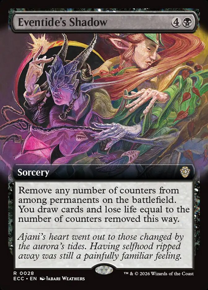 Eventide's Shadow  28/176 (Commander: Lorwyn Eclipsed)  - Extended Art | Good Games Cannington