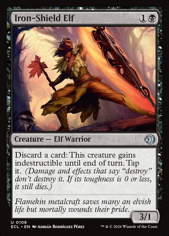 Iron-Shield Elf 108 (Lorwyn Eclipsed)  - Foil | Good Games Cannington