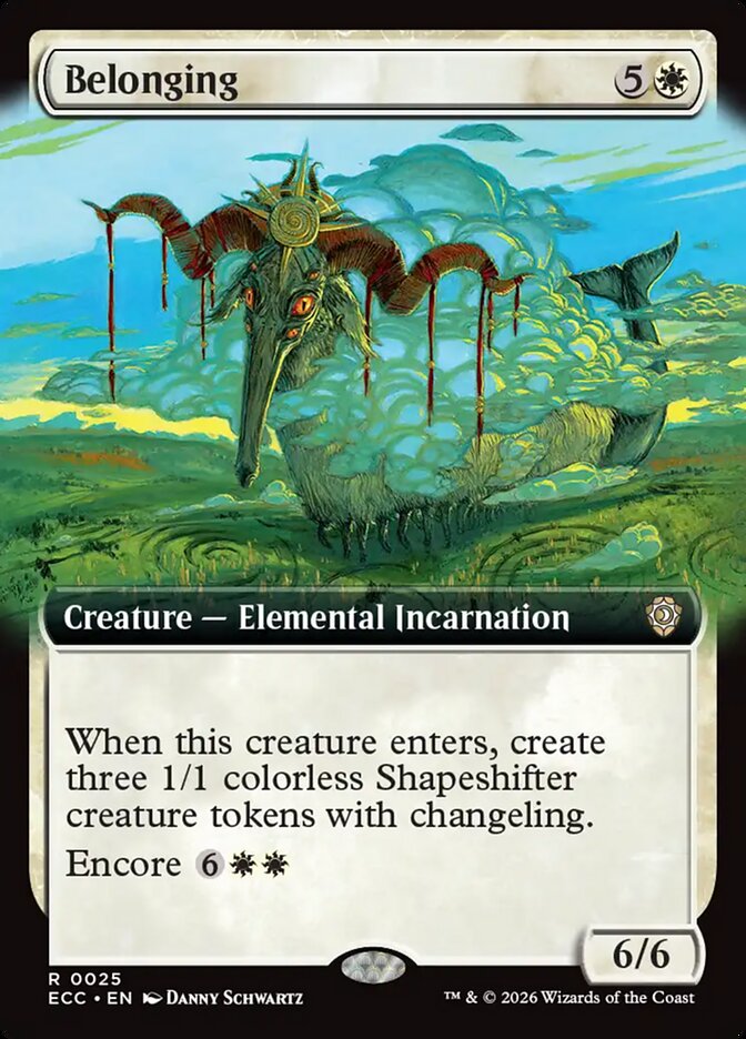 Belonging  25/176 (Commander: Lorwyn Eclipsed)  - Extended Art | Good Games Cannington