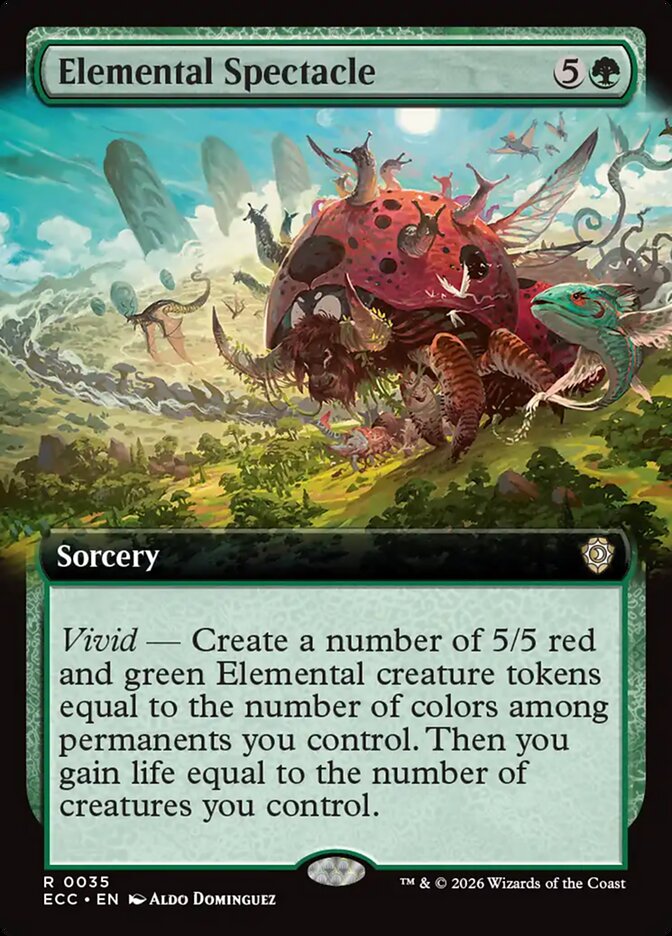 Elemental Spectacle  35/176 (Commander: Lorwyn Eclipsed)  - Extended Art | Good Games Cannington