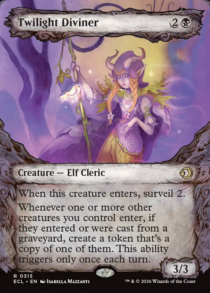 Twilight Diviner  315 (Lorwyn Eclipsed)  - Showcase Foil | Good Games Cannington