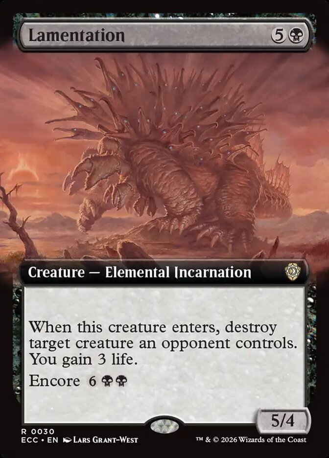 Lamentation  30/176 (Commander: Lorwyn Eclipsed)  - Extended Art  | Good Games Cannington
