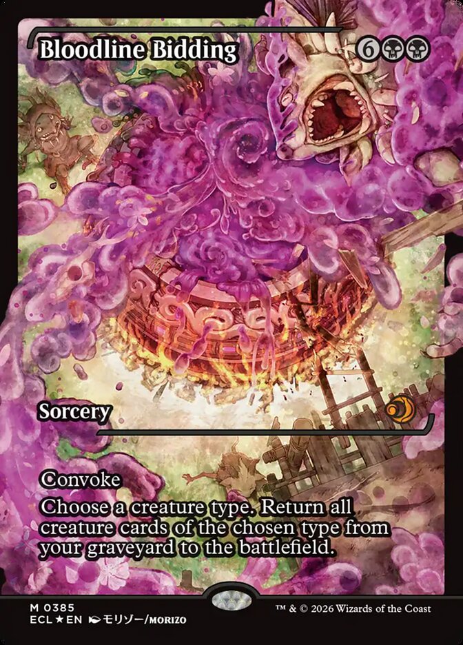 Bloodline Bidding 385/273 (Lorwyn Eclipsed)  - Showcase Foil | Good Games Cannington