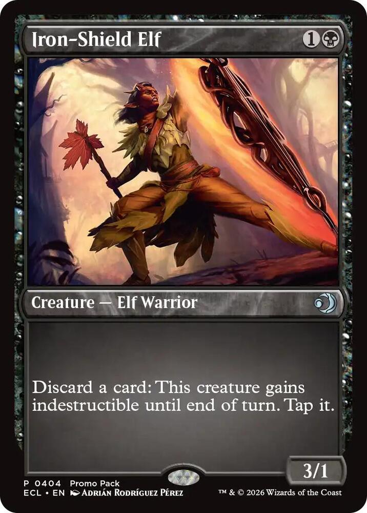 Iron Shield Elf 404 (Promo Pack: Lorwyn Eclipsed)  | Good Games Cannington