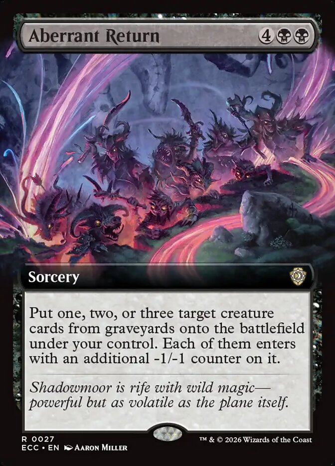Aberrant Return  27 (Commander: Lorwyn Eclipsed)  - Extended Art | Good Games Cannington