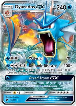 Gyarados GX 18/111 (SM - Crimson Invasion)  - Holofoil | Good Games Cannington
