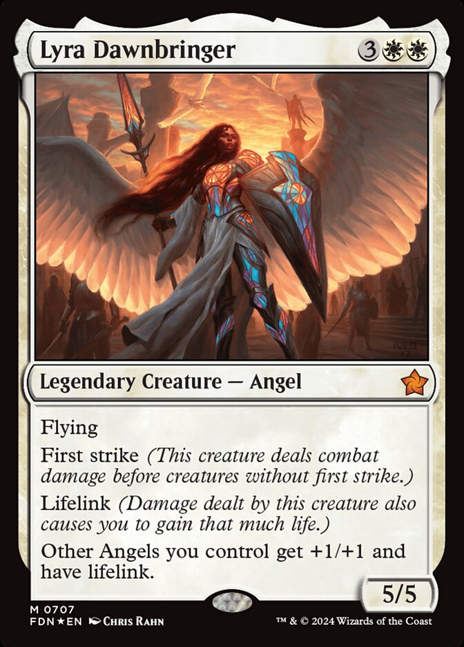 Lyra Dawnbringer 707 (Foundations)  - Foil | Good Games Cannington